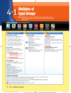 Multiples of Equal Groups