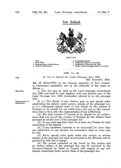11 GEO V 1920 No 56 Land Drainage Amendment