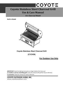 Coyote Stainless Steel Charcoal Grill