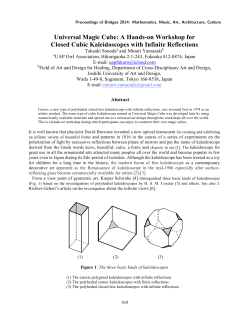 Universal Magic Cube: A Hands-on Workshop for Closed Cubic