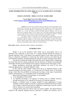 biogas. alternative fuels, biomass, biomethane I
