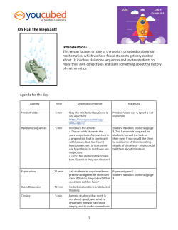 Introduction: Oh Hail the Elephant!