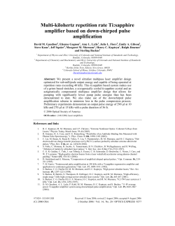 Multi-kilohertz repetition rate Ti:sapphire amplifier based on down