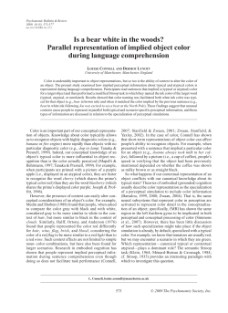 Is a bear white in the woods? Parallel representation of implied