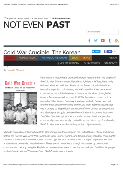 Cold War Crucible: The Korean Conflict and the Postwar World, by