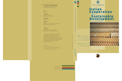 Italian Cooperation Sustainable Development