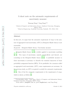 A short note on the axiomatic requirements of uncertainty measure