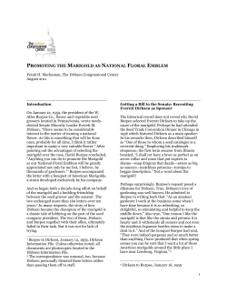 Promoting the Marigold as National Floral Emblem