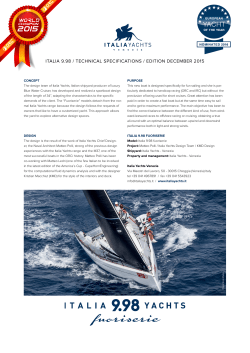 ITALIA 9.98 / TECHNICAL SPECIFICATIONS / EDITION