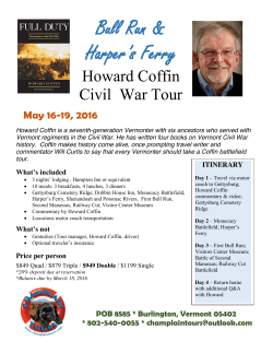 howard coffin`s historial tours