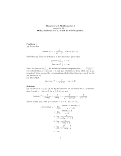 Homework 7, Mathematics 1 submit by 28.11. Only problems 2cef 3