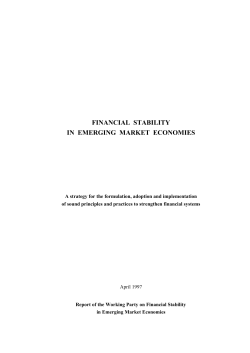 financial stability in emerging market economies