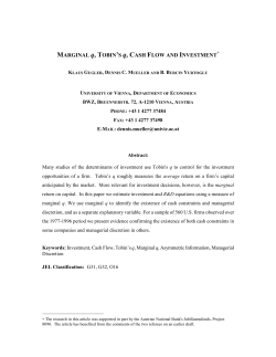 Marginal q, Average q, Cash Flow and Investment