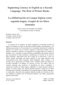 Supporting Literacy in English as a Second