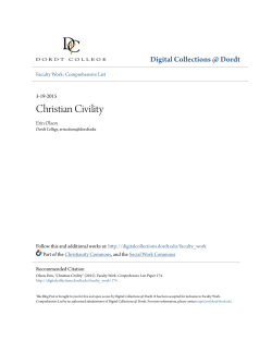 Christian Civility - Digital Collections @ Dordt