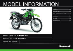 Spec Sheet - Penrith Motorcycle Centre