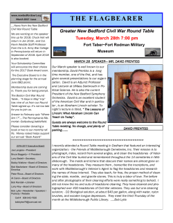 Mar. 2017 - The New Bedford Civil War Roundtable