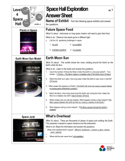 Look for the following exhibits related to space during their visit to