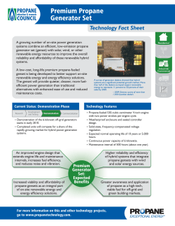 Premium Propane Generator Set