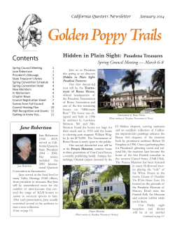 Golden Poppy Trails - California Questers