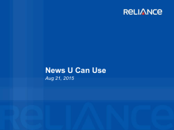 17th August to 21st August​, 2015