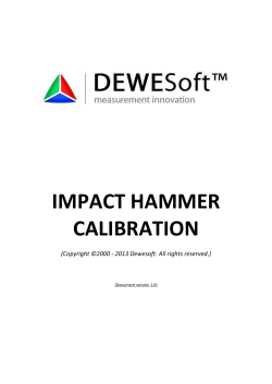 Impact Hammer Calibration