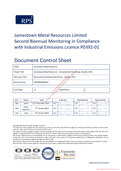 MDE0868Rp0029F01Jamestown Metal Resources