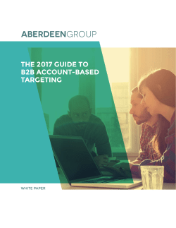 Get the guide - Aberdeen Group