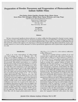 Preparation of Powder Precursors and Evaporation of