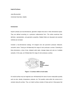 Implicit Surfaces - Computer Science Division