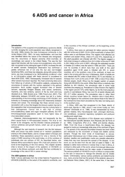 6 AlDS and cancer in Africa