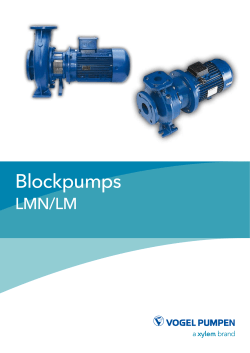 Blockpumps - WDA Pompen BV