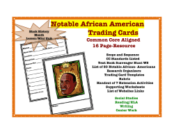 Notable African American Trading Cards