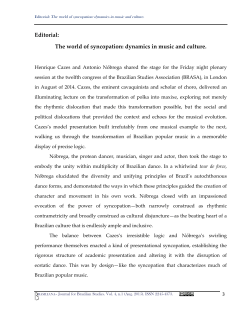 Editorial: The world of syncopation: dynamics in music and culture.