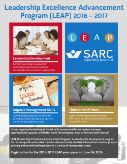 Leadership Excellence Advancement Program