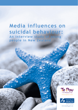 Media influences on suicidal behaviour