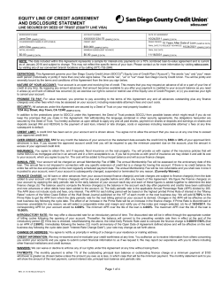 ea equity lin and discl ne of cre losure st edit agre tatemen eement t