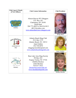 Almost Heaven WV Shaggers P.O. Box 102 Clarksburg, WV 26301