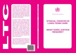ethical choices in long-term care: what does justice require?