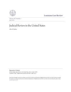 Judicial Review in the United States