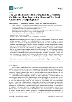 The Use of a Pressure-Indicating Film to Determine the Effect of