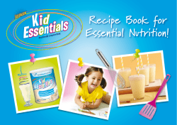 Free Sustagen &reg; Kid Essentials Recipe Book