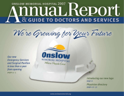 2007 - Onslow Memorial Hospital