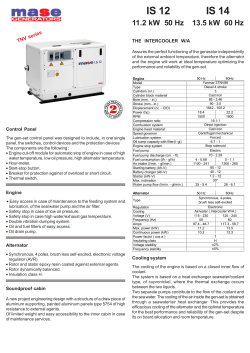 Mase IS 12 - Power Equipment