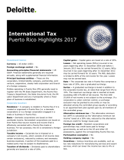 Puerto Rico Highlights 2017