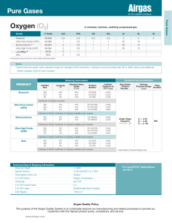 Oxygen (O2 ) Pure Gases - Airgas Catalog Selector