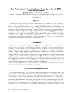 crest factor reduction through scaling and recovering by
