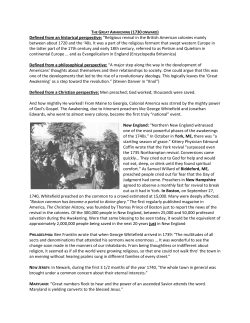 Defined from an historical perspective: &ldquo;Religious revival in the