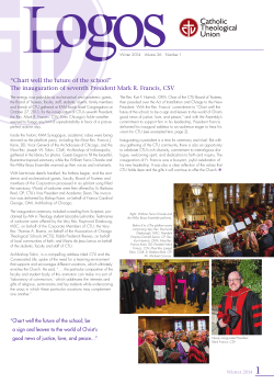The inauguration of seventh President Mark R. Francis, CSV