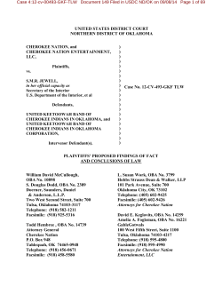 Cherokee Nation Brief